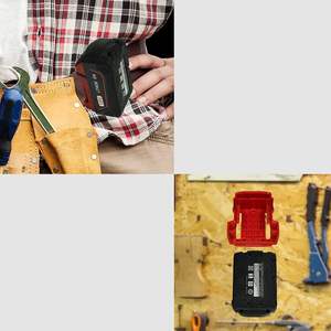 Porte-outil de batterie Li-Ion pour <span class=keywords><strong>Milwaukee</strong></span> avec clip de ceinture et organisateur de stockage pour batterie <span class=keywords><strong>M18</strong></span>-48-11-1820 - Product Image 6