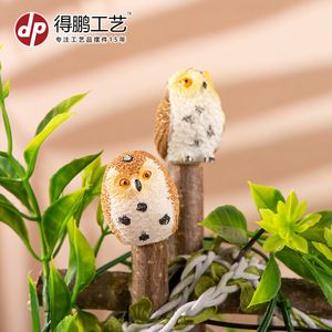 Figura de Búho de Resina, Miniatura Decorativa para el Hogar, Adorno de Escritorio - Product Image 4