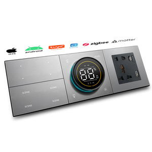 CNSKOU New Design Tuya 3.5'' Centre Screen 4gang Zigbee Push Buttons Whole House Tuya Control <strong>Smart</strong> Home Control <strong>Switch</strong> Panel - Product Image 1