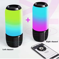 Haut-parleur sans fil transparent mini de haute qualité, portable, avec LED, lecteur MP3 MP5, batterie rechargeable, lecteur de musique, haut-parleurs de bureau