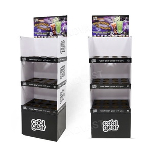 Vật liệu tái chế các tông sóng sàn hiển thị tùy chỉnh các tông trường hợp <span class=keywords><strong>Stacker</strong></span> hiển thị chai hiển thị - Product Image 1