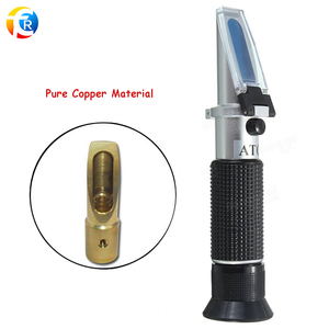 Refratômetro de cobre do álcool para a fabricação home do vinho ou da cerveja 0-140 Oechsle 0-27 KMW 0-32% do refratômetro do vinho do Brix - Product Image 2