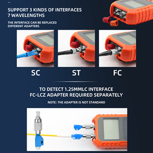 3 trong 1 sạc Mạng Cáp <span class=keywords><strong>Tester</strong></span> 15mW quang Power Meter trực quan Fault Locator fiber optic vạn năng với từ xa RJ45 - Product Image 2