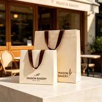 Sacs en papier de luxe personnalisés avec gaufrage artistique, réutilisables pour l'alimentation, estampage à chaud, sacs cadeaux, sacs de shopping entièrement imprimés, sacs de vente au détail avec logo personnalisé