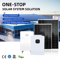 Maßgeschneidertes 10KW 15KW 20KW 30KW Off-Grid Solarenergiesystem Komplettset mit MPPT-Regler Hybrid für den Hausgebrauch