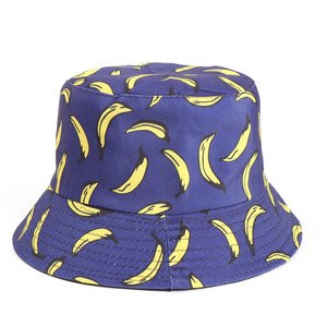 Sombrero tipo pescador con estampado de plátano, unisex, estilo casual de verano, sombrero de popelina para adultos - Product Image 2