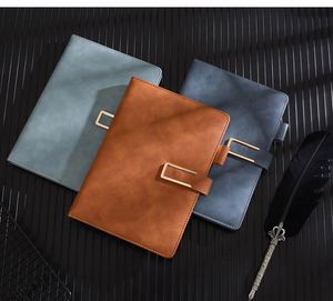 Gift Box <b>Journal</b> Notebooks Perfect Binding Customized Printing Hardcover Pu Glue Binding Notebook With Lock - Product Image 6