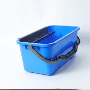 Seau bleu moderne <span class=keywords><strong>de</strong></span> 11 L avec couvercle, ensemble <span class=keywords><strong>de</strong></span> seaux <span class=keywords><strong>de</strong></span> nettoyage pour le nettoyage commercial et professionnel des fenêtres - Product Image 3