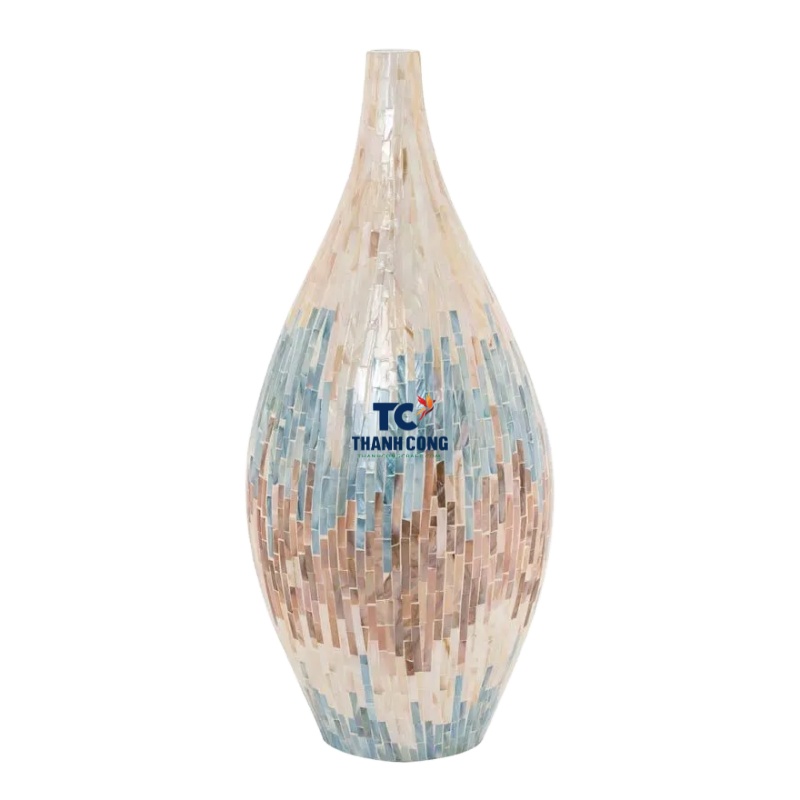 Ваза с перламутром Capiz Shell Рамадан для домашнего декора ваза для швабры для дисплея вьетнамский производитель ручной работы для домашнего декора