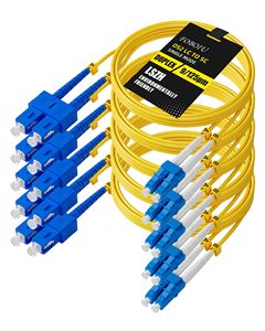 OEM ODM 5er-Pack OS2 SC zu LC Glasfaser-Patchkabel 2m Singlemode Einzeln Getestet Duplex Glasfaser-Optische Patchkabel Singlemode - Product Image 1