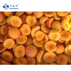 Sinocharm Gran calidad IQF Albaricoque fresco Mitades Precio de fábrica 10kg Frutas de albaricoque congeladas a granel para jugo - Product Image 1