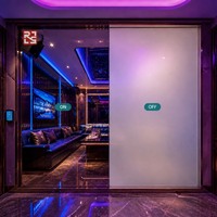 Film intelligent auto-adhésif PDLC commutable pour la protection de la vie privée et la décoration des lieux de divertissement