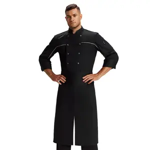 Günstigste Executive Style Köche Jacke Uniform neues Design Langarm Chef Coats