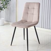 Chaise de salle à manger en velours tufté, design moderne et minimaliste, démontable, mobilier pour la maison, restaurant, hôtel, salle de réunion