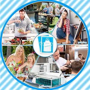 HuamaohengchunDisposable Aprons for Adult, 300Pcs Clear Plastic apron for Painting Party, Cooking, Housework, Picnic - Product Image 6