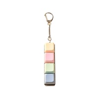 Fun Stress Relief Keyboard Keycap Keychain Press Button Toy for Car Key Backpack Decoration Wholesale