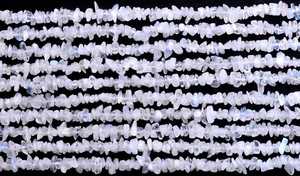 Perles de pierre de lune arc-en-ciel non taillées, perles en vrac de pierres précieuses blanches naturelles pour la fabrication de bijoux et les fournitures d'artisanat - Product Image 3