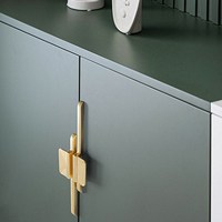 Vente directe usine de poignées haut de gamme en alliage d'aluminium de style nordique pour armoires, commodes, tables de chevet, tiroirs et poignées simples