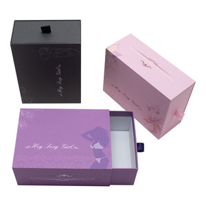 Boîtes cadeaux de luxe personnalisées en papier kraft, style tiroir, pour vêtements, cosmétiques, perruques, chaussettes, fourrures - avec gaufrage et pelliculage mat - Product Image 4