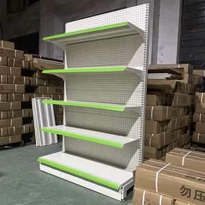 Xingye Custom resistente supermercado farmacia isla estante góndola estantería <span class=keywords><strong>Megastore</strong></span> estante de exhibición para tienda - Product Image 3
