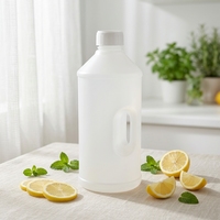 Botol Minuman HDPE Bentuk Silinder 2L Custom Blow Molded dengan Cetak UV, Aman untuk Makanan, Tutup Ulir, Wadah Susu, Kemasan Minyak Goreng