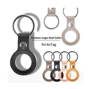 Venta al por mayor Anti-lost Tracker llavero protector pu cubierta de cuero para <span class=keywords><strong>Airtag</strong></span> Tracker - Product Image 6