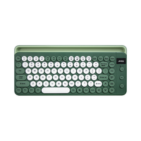 Keyboard kantor nirkabel BT 2.4G, dengan dudukan Mini USB desain membran antarmuka untuk Laptop Desktop gaya kantor
