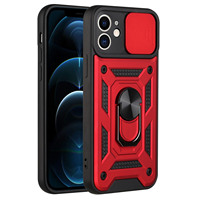 Étui de téléphone double couche pour voiture avec fenêtre coulissante antichoc pour iPhone 17/16/15 Pro Max Fundas Carcasa