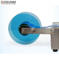 Étiqueteuse de flacons de bureau semi-automatique à prix d'usine étiqueteuse de bouteilles en verre rondes pratique