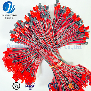 Кабельный жгут с разъемами типа «папа-мама» на заказ от производителя, красно-черный, с ПВХ-изоляцией, для подключения электронных устройств LED - Product Image 3