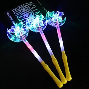 Varita Mágica de Cristal Brillante DAMAI, Varita de Copo de Nieve Estrellada, Varita de Hada con Luz Brillante para Decoración de Fiestas, Material Plástico, 6 Piezas - Product Image 5