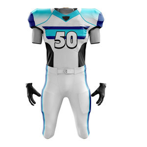 Uniformes de football américain pour hommes avec un nouveau design Service OEM personnalisable Manches courtes Techniques imprimées - Product Image 5