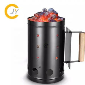 BBQ Fire Chimney Starter Equipment Barbecue Grill Basket Lighter Charcoal