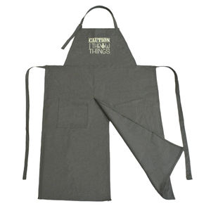 Delantal de Lona Personalizado con Logotipo Bordado, Delantal de Pechera sin Mangas con Abertura Lateral, Reutilizable, con Hebilla Ajustable, para Cerámica, Jardinería, Arte - Product Image 5