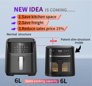 Freidora de Aire Digital Inteligente OEM con Wifi, Venta al por Mayor, Profesional, 4L 6L 8L, con Ventana Visible para Uso Doméstico - Product Image 5