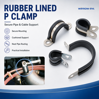 Tampon de doublure en caoutchouc Epdm personnalisé Tube de câble galvanisé fixe en acier inoxydable Clips en P à clip en caoutchouc PVC à verrouillage rapide