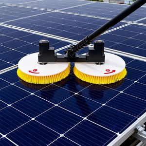 Brosse de nettoyage de panneaux solaires Genesis à double tête, brosse à disque de 68 mm d'épaisseur pour le nettoyage des panneaux photovoltaïques - Product Image 3