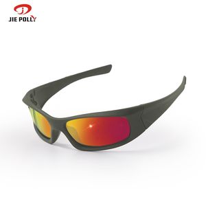 Jie Polly Cycling Sunglasses <b>Full</b> Rim Spherical Lens TR90 Frame Polycarbonate UV Protection Anti <b>Slip</b> Men Outdoor Sport - Product Image 1