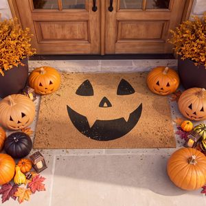 Cangming Christmas Door Mat Imitation Coconut Fiber Non Slip Front Entryway Rug Washable Holiday Decor - Product Image 2