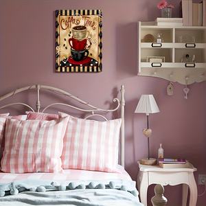 <span class=keywords><strong>Pittura</strong></span> su tela tre tazze <span class=keywords><strong>caffè</strong></span> tempo <span class=keywords><strong>pittura</strong></span> murale <span class=keywords><strong>con</strong></span> cornice per soggiorno e camera da letto decorazione della casa - Product Image 4