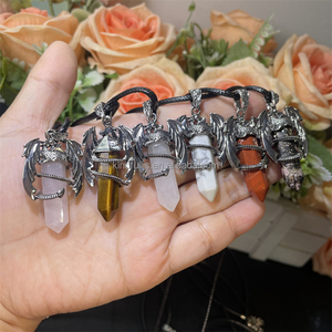 จี้หินควอตซ์รูปหอคอยคริสตัลหินบำบัดธรรมชาติวัสดุผสมสำหรับเป็นของขวัญ - Product Image 4