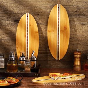 Tabla de cortar de bambú, tabla ovalada de madera para servir, para uso en la cocina y fiestas. - Product Image 1