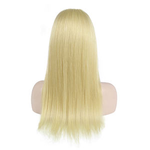 Peluca de Cabello Brasileño Remy con Frente de Encaje 613, 13x6, Densidad 180%, Rubio, Liso, Largo, Encaje Transparente, Sin Pegamento, para Mujer - Product Image 6