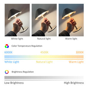 Nordische Moderne Hotel-Nachttischlampe Restaurant-Esszimmer Hochzeits-Akku-Tischleuchte Kabellose LED-Touch-Lampe Luxuriöse Wohnraumdekoration - Product Image 3