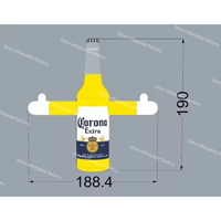 Danseur gonflable adapté aux besoins du client d'air de main de vague de bouteille de bière pour la publicité