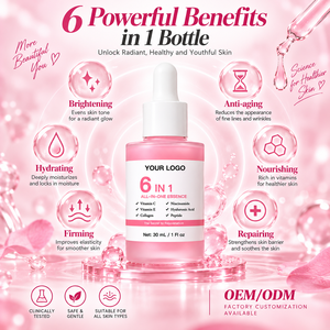 Siero Viso 6 in 1 con Marchio Privato, Acido Ialuronico, Vitamina C, Niacinamide, Peptidi, Anti-Età, Illuminante e Riparatore - Product Image 2