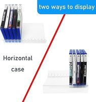 Support organisateur de stockage de jeux vidéo en acrylique moderne PS5 PS4 présentoir de stockage de jeux en matière plastique pour 12 jeux en carton
