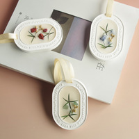 Diffuseur de parfum rectangulaire suspendu en cire gypseuse, sachet parfumé pour la maison, décoration intérieure, avec arôme longue durée, libération de parfum sur 3 mois