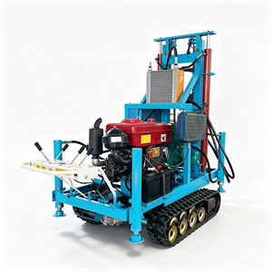 小型ディーゼル水井戸掘削装置95m、鉱山用ヘビーデューティーチャック付き - Product Image 3