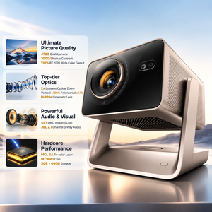 Proyector Láser Triple C5 UltraMax 4K con Soporte para 4700 CVIA, Zoom Óptico 2x, para Cine en Casa - Product Image 1
